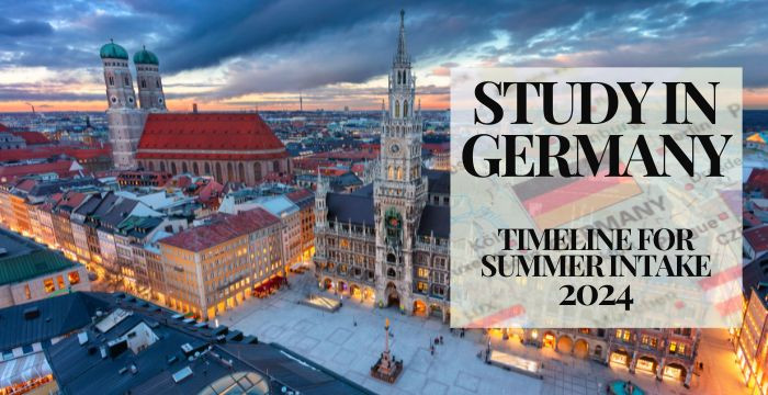 Study in Germany: Timeline for Summer Intake